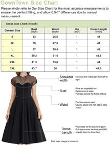 img 1 attached to 👗 GownTown Women's Splicing Swing Dress for Party, Picnic, and Cocktail Events