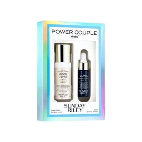 img 4 attached to 🛫 Ultimate Travel Companion: Sunday Riley Mini Power Couple Travel Kit, 0.4 fl. Oz