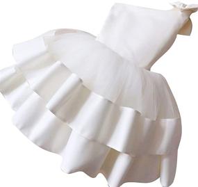 img 3 attached to ABAO SISTER Princess Shoulder Communion Girls' Clothing for Dresses