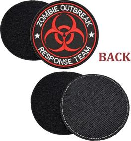 img 3 attached to 🧟 Ultimate U-LIAN Zombie Outbreak Response Team Patch: Resident Evil Biohazard Morale Tactical Applique (Black+Red)