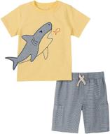 👦 cool and comfy: explore the boys shorts set by kids headquarters logo