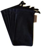 🕶️ premium 6 pc eyewear eyeglass microfiber cleaning cloth bag pouch case - black logo