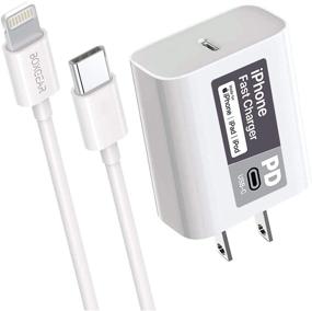 img 4 attached to 📱 Премиум-быстрый зарядник для iPhone 13 Pro Max с сертификатом Apple MFI - Блок питания Boxgear 18 Вт PD со встроенным кабелем USB-C на Lightning для безупречной синхронизации и быстрой зарядки - Совместим с iPhone 13 Pro, 13 Pro Max, 12 Pro, 12 Pro Max