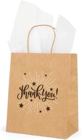 img 1 attached to 🎁 The Little Sapling: 25 Medium Thank You Gift Bags Bulk with Handle and Tissue Paper - Perfect for Parties, Weddings, and Shopping!