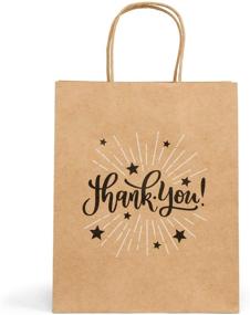 img 2 attached to 🎁 The Little Sapling: 25 Medium Thank You Gift Bags Bulk with Handle and Tissue Paper - Perfect for Parties, Weddings, and Shopping!