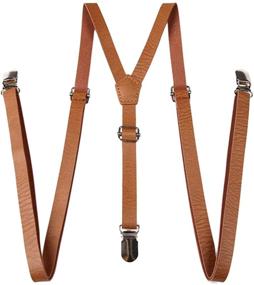 img 4 attached to 👧 YUENA CARE Kids Suspender: Adjustable Unisex Straps with 3 Clips - Ideal for Boys and Girls