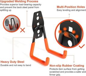 img 3 attached to 🔧 COFIT 12 Packs Garage Hooks: Heavy Duty Steel Wall Mount Storage Hooks for Tools, Bicycles, Shovels & More!