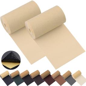 img 4 attached to 🛋️ Premium Self-Adhesive Leather Repair Patch Tape for Couches - Set of 2 Beige Yellow 3X55inch - Perfect for Furniture, Car Seats, Shoes, Jackets & More!