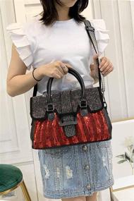 img 1 attached to JINMANXUE Fashion Satchel Handbags with Rhinestones for Women - Handbags and Wallets