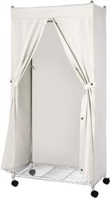 img 4 attached to 👕 Protective Canvas Cover for Whitmor Garment Rack 80cm x 45cm x 151cm