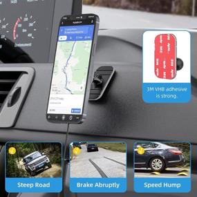 img 2 attached to 🔌 Grey Magnetic Wireless Car Charger Mount - 15W Fast Charging for iPhone 13/ iPhone 13 Pro/ iPhone 12/ 12 Pro/ 12 Pro Max/ 12 Mini - Auto-Alignment, Air Vent & Dashboard Mag-Safe Car Charger