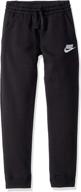 nike boys sports cj7863 010 black boys' clothing : active логотип