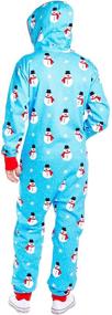 img 1 attached to Cozy Christmas Comfort: Men's Christmas Onesie Pajamas – Perfect for Sleep & Lounge!