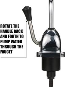 img 3 attached to 🚀 Efficient Valterra RP800 Rocket Hand Pump: Chrome RV Camper Holding Tank Faucet Pump