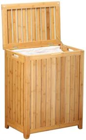 img 1 attached to 🎋 Oceanstar Bamboo Laundry Hamper - Spa-Style for Stylish and Efficient Organization