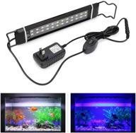 🐠 docean aquarium light: adjustable fish tank light hood with extendable brackets - blue and white 12w - perfect fit for 11.42 inch to 18.8 inch plants and fish tanks logo