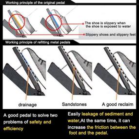 img 1 attached to No Drill Non-Slip Performance Rest Pedal Covers Set for BMW 5Series F10 Z4 X3 F18 2011-15 - Aluminum Alloy Gas and Brake Pedal Accessories Replacement at 3Pcs