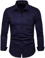 discover the classic elegance of cloudstyle's regular sleeve formal men's clothing: perfect for casual occasions logo