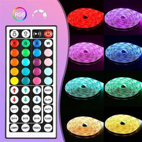 img 3 attached to 🌈 IP65 Waterproof RGB 32.8ft LED Strip Lights - Color Changing Light with Remote Control for Home Party, Bedroom, TV, Kitchen, Bar Decoration