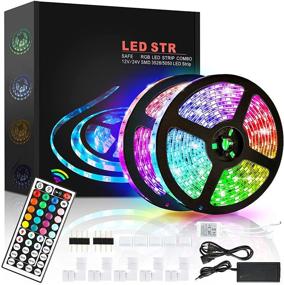 img 4 attached to 🌈 IP65 Waterproof RGB 32.8ft LED Strip Lights - Color Changing Light with Remote Control for Home Party, Bedroom, TV, Kitchen, Bar Decoration