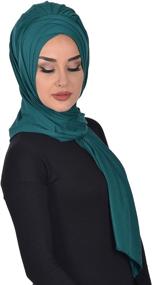 img 2 attached to 🧕 Effortless Style: Jersey Cotton Instant Modesty Turban - The Must-Have Women's Accessory