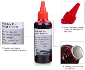 img 3 attached to 🖨️ 1005ml Ink Refill Kit for HP 950 951 932 933 60 61 952 902 901 62 63 21 22 920 940 934 564 711 970 971 94 95 96 Inkjet Printer Cartridges - Refillable Ink Cartridges with 4 Complimentary Syringes