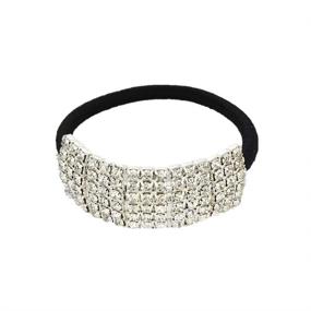 img 4 attached to 💎 Style 1 Xiwstar Fashion Hair Ties with Bling Crystal Rhinestones - Perfect Hair Bands, Ropes, and Elastics for Women and Girls - Cute Hair Circles Scrunchies and Stylish Hair Accessories Headband