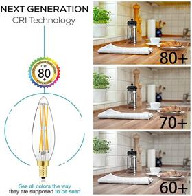img 1 attached to 🕯️ Candelabra Dimmable Chandelier Decorative: Optimal Equivalence for Ambience Enhancement