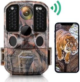 img 4 attached to 📸 Usogood WiFi Trail Camera: Improved 24MP 1296P Game Cameras with Motion Activated Night Vision, Waterproof Hunting Cam for Audio Live Feed, Outdoor Wildlife Monitoring, & Picture Sharing to Cell Phone