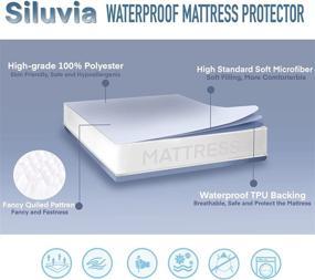 img 1 attached to Siluvia Mattress Protector Waterproof Cover Pillow
