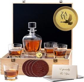 img 4 attached to 🍷 Customizable Decanter Exquisite Anniversary Coasters