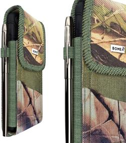 img 2 attached to 📱 BOMEA Belt Case with Belt Clip and Loops, Camo Design, Compatible with Samsung Galaxy S20/S10/S8/S9 - Cell Phone Holster Pouch Holder for Samsung Galaxy S20/S10/S8/S9 with Other Cases
