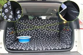 img 3 attached to 🐾 Waterproof Oxford Pet Dog Trunk Cargo Liner, Washable Dog Seat Cover - Ideal Dog Car Accessories for Protection