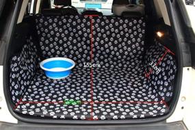 img 2 attached to 🐾 Waterproof Oxford Pet Dog Trunk Cargo Liner, Washable Dog Seat Cover - Ideal Dog Car Accessories for Protection