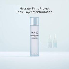 img 3 attached to 💦 AHC Aqualauronic Hydrating Toner for Dehydrated Skin - Triple Hyaluronic Acid, Korean Skincare - 5.07 oz