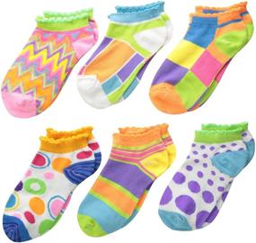 img 2 attached to 🧦 Стильные и удобные: Носочки с низким вырезом Jefferies Socks для девочек - набор из 6