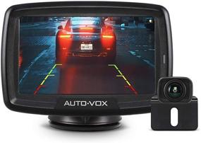 img 4 attached to AUTO-VOX CS-2 Wireless Backup Camera Kit with Stable Digital Signal, 📸 4.3’’ Monitor & Rear View Camera for Trucks, Vans, Camping Cars, SUVs