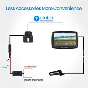 img 2 attached to AUTO-VOX CS-2 Wireless Backup Camera Kit with Stable Digital Signal, 📸 4.3’’ Monitor & Rear View Camera for Trucks, Vans, Camping Cars, SUVs