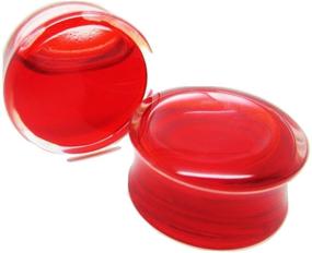 img 2 attached to Pierced Republic Liquid Blood Filled Ear Plugs: Double Flared, 8 Sizes, Pair - Ultimate Style and Comfort!