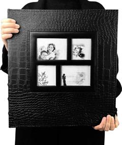 img 4 attached to 📷 RECUTMS 600-Pocket Photo Album with Leather Cover | Large Capacity for 4x6 Photos | Hardcover Wedding Gift | Valentines Day Present | Family Baby Album