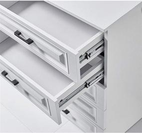 img 1 attached to Enhanced Soft Close Drawer Slides - 12 Inch Side Mount Cabinet Slides with Low Noise and 100 LB Capacity - Set of 10 Pairs for Dressers, Kitchen Cabinets
