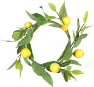 🍋 nmfin artificial lemon garland decoration for better home décor, handmade simulation flower wreath for front door hanging, perfect wall party festive supplies and photo prop логотип