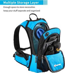 img 2 attached to 🎒 MIRACOL Hydration Backpack - 2L Water Bladder Included, Insulated Water Backpack for Running, Hiking, Cycling & Camping