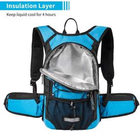 img 3 attached to 🎒 MIRACOL Hydration Backpack - 2L Water Bladder Included, Insulated Water Backpack for Running, Hiking, Cycling & Camping