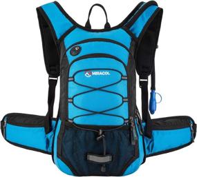 img 4 attached to 🎒 MIRACOL Hydration Backpack - 2L Water Bladder Included, Insulated Water Backpack for Running, Hiking, Cycling & Camping