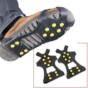 img 3 attached to ❄️ NEEBAO Ice Shoes Grippers Cleats for Shoes - Ice Snow Grips Traction Cleats for Men/Women/Kids - Anti-Slip Ice Shoes Covers for Boots