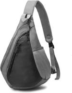 🎒 ultimate companion for travel: sling lightweight shoulder travel backpack logo