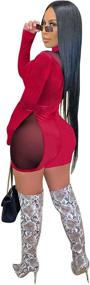 img 1 attached to Womens Bodycon Jumpsuit: Stylish Clubwear Women's Clothing