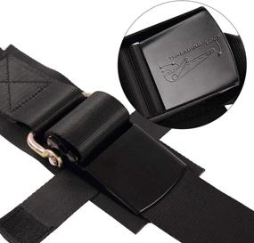 img 2 attached to Ayaport Marine Trailer Tie-Down Straps for Kayaks and Canoes - Transom and Bow/Stern Securing - 2 Pack, Black