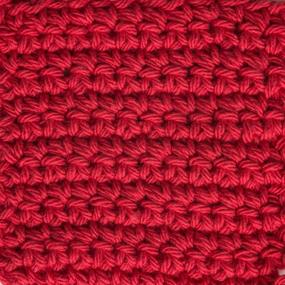 img 1 attached to 🧶 Lily 10201818705 Sugar 'N Cream Super Size Solid Yarn - Red 4oz, Gauge 4 Medium 100% Cotton – Machine Wash & Dry – Big Ball